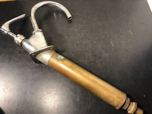 Vintage brass galley hand water pump for restore