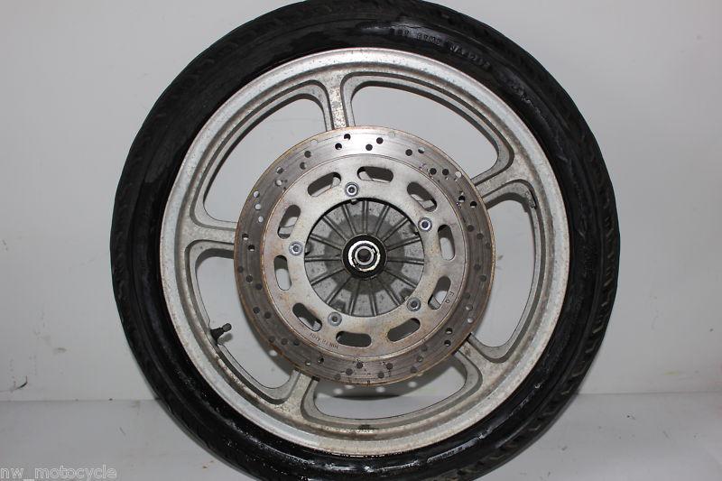 Honda super magna 750 700 vf700 vf750 front wheel rim rotor 10k 87 88