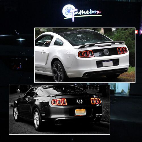 Clear lens rear side marker light housings lh+rh set for 10-14 ford mustang gt