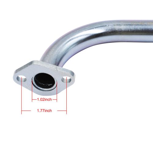 Minibike custom header exhaust straight pipe set fits the coleman ct200u-ex