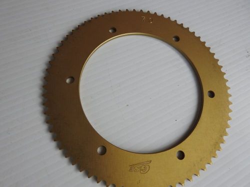 69 tooth 219 pitch one piece gold anodized sprocket