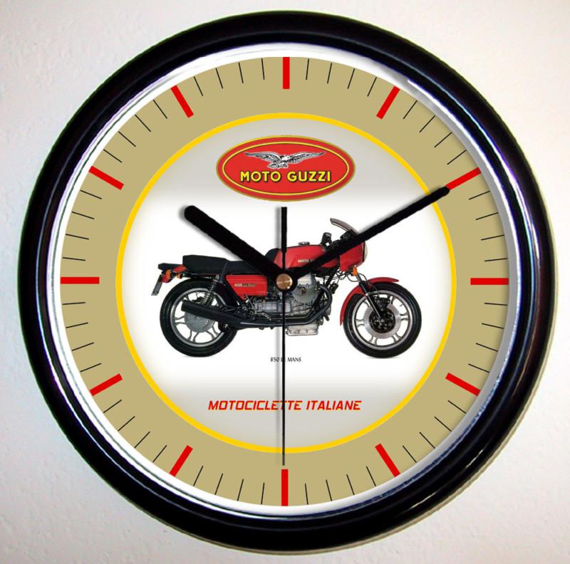 Moto guzzi 850 le mans motorcycle wall clock lemans 1976