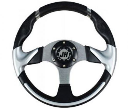 Deluxe steering wheel- silver for star classic golf cart