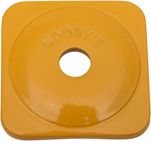 Woody&#039;s grand digger square aluminum support plate yellow 5/16&#034; 48-pack