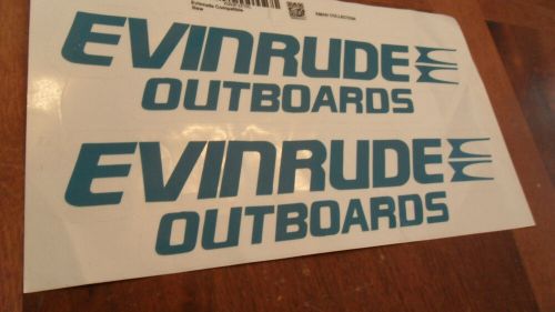 Set of 2 evinrude outboard decals vinyl stickers graphics suitable for boat 11x3