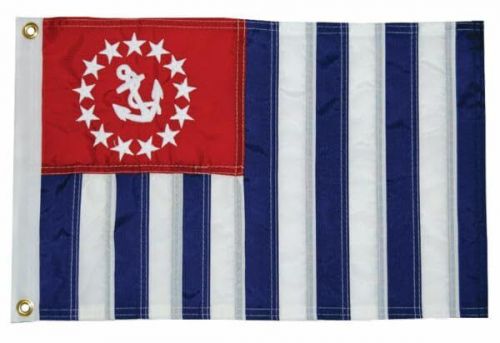 Taylor made products 8218  us power squadron ensign boat flag  deluxe sewn  12