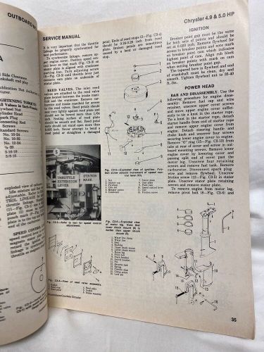 Service manual shop book for outboard motors volume 1 technical publications