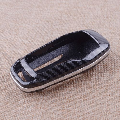 Carbon fiber texture smart key cover case chain shell fit for lincoln mkz （