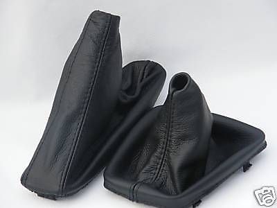 Fits bmw e30 black gear and handbrake gaiter genuine leather