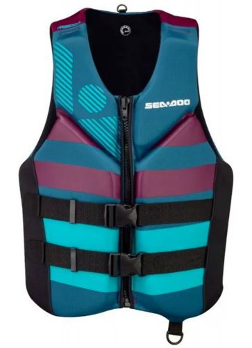 Sea-doo freedom life jacket turquoise stripe womens size: xl 2859451276