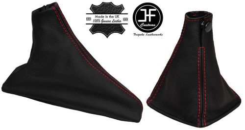 Red stitch for lexus is 2005-2013 black leather gear handbrake boot set-