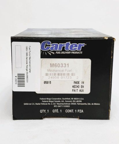 Mechanical fuel pump carter m60331