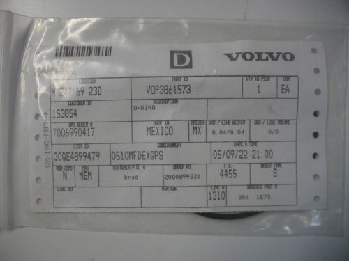 Volvo penta 3861573 o-ring oem sterndrive