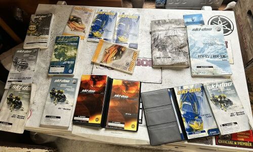 Skidoo zx rev xp snowmobile operators manuals lot