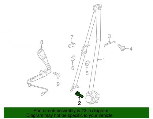 Genuine bmw seat belt assembly screw 41-00-7-243-852
