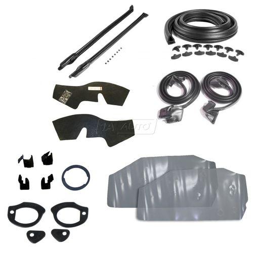 Complete convertible rubber weatherstrip seal set kit for 68 buick chevy olds