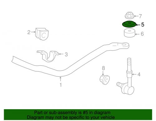 Genuine toyota retainer  cushion  no. 2(for front stabilizer bar) 90948-a2004