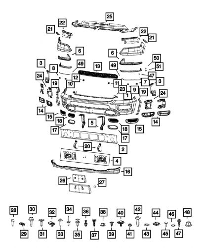 Genuine mopar support front bracket right 68425754ab