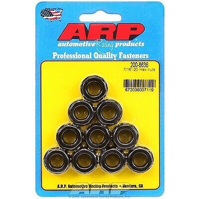 Arp 200-8636 - 7/16&#034;-20 chrome plated sae hex nut (10 pieces)