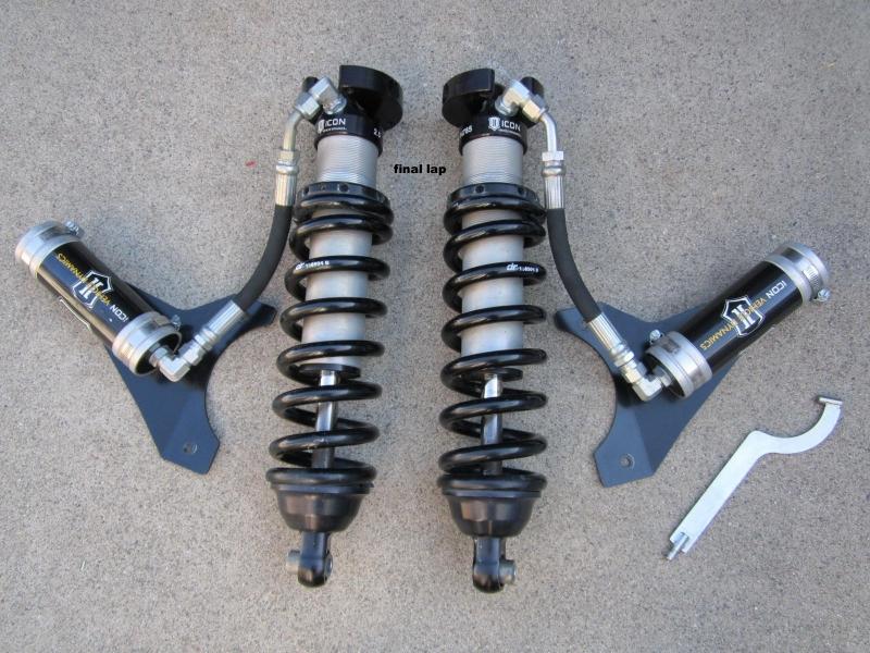 1995-04 tacoma 4runner icon 2.5" remote reservoir coilovers ext travel