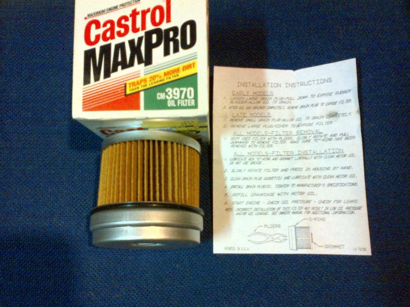 (1) nib castrol cm3970 maxpro oil filter, pf1072, fl838,qs3970,1630,51630 nos