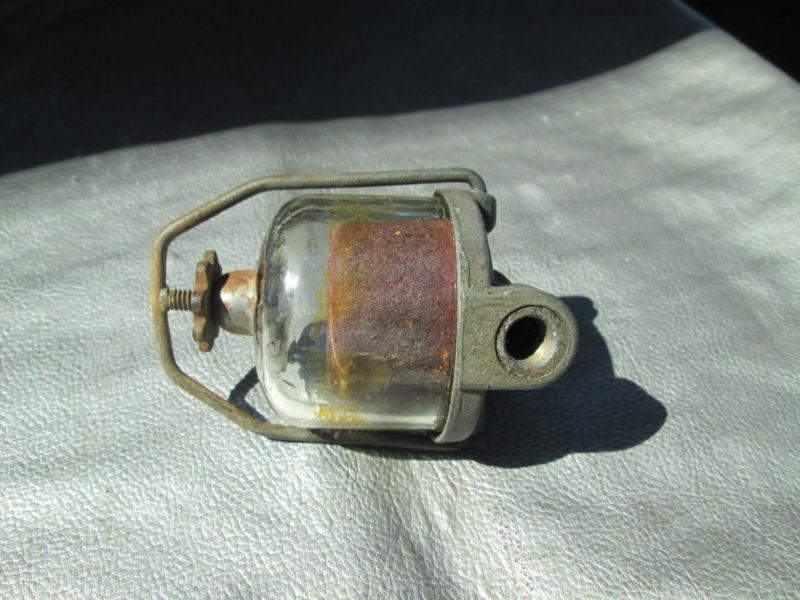 Vintage 50s  glass fuel filter 