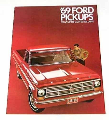 1969 69 ford pickup truck brochure f350 f100 f250 