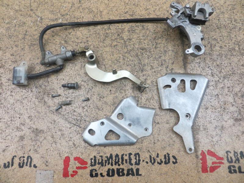 1999 99 yz400f yz 400f yz400 yz 400 rear brake assembly master caliper pedal