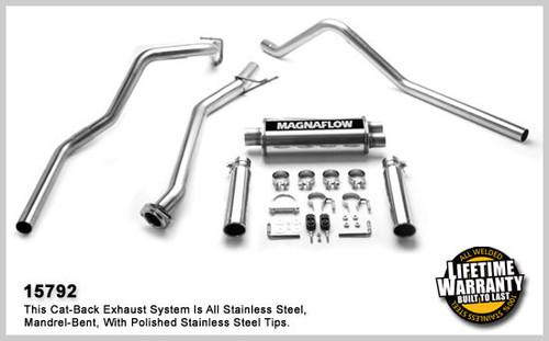 Magnaflow 15792 chevrolet truck silverado 1500 stainless cat-back system exhaust