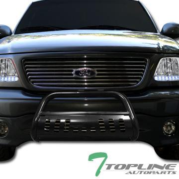 Hd steel bull bar (brush push bumper grill grille guard) 04-13 ford f150/f-150 b