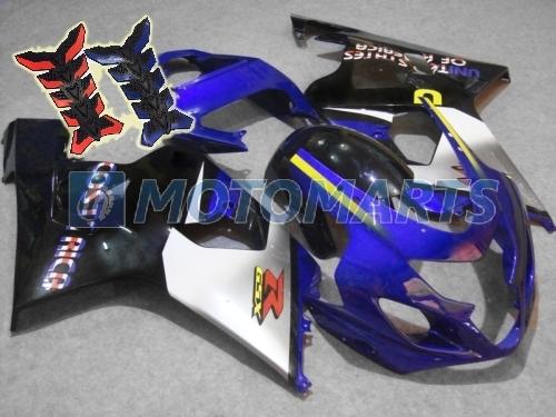 Free tank pad! injection fairing kit for suzuki gsx r 600 750  k4 04 05 gsxr ao