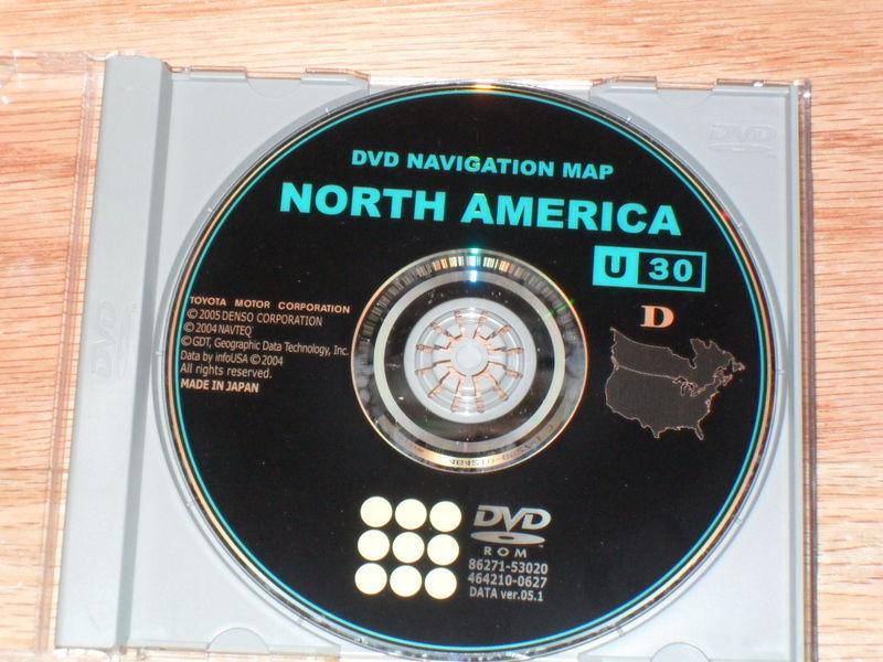 Toyota lexus navigation dvd cd disc u30 navagation disk oem nav navi gps map