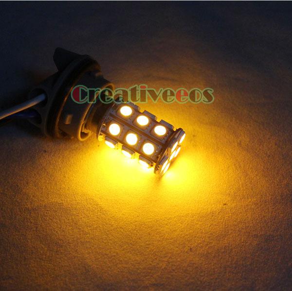 2x 1157 smd 5050 car 12v led tail brake turn signal light bulb lamp bulb yellow