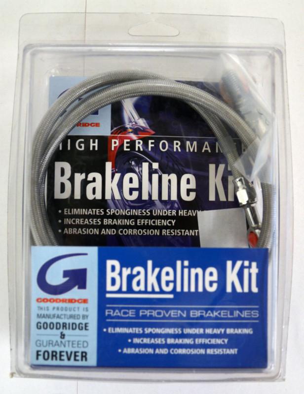 Kawasaki 95-99 vulcan vn800 goodridge braided stainless front brake line