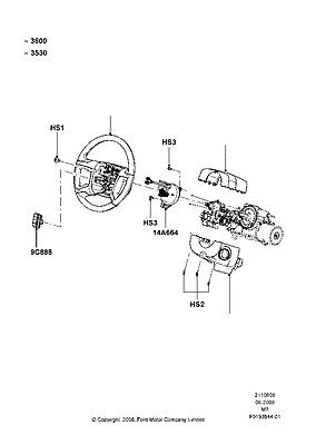 Bl8z3530aa shroud assy steering column 11 mariner