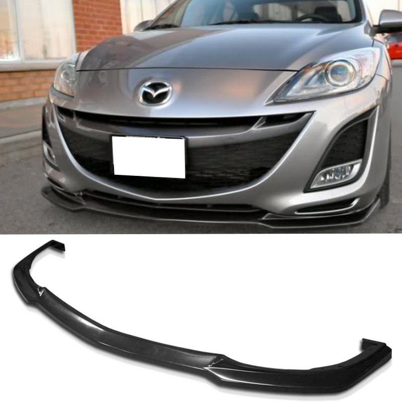 Real pu mazdaspeed style front bumper lip fit mazda 3 hatchback 2010~2012 model