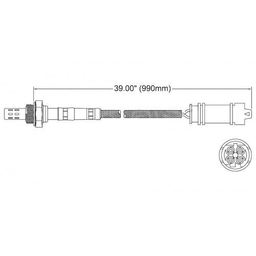 New 02 oxygen sensor downstream rear bmw 1999 - 2005 323 325 x3 x5 z4 528