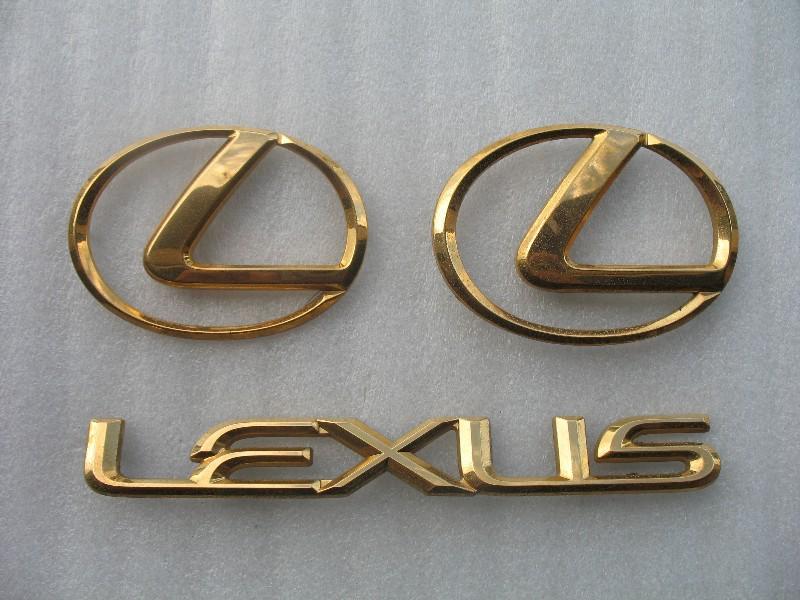 1995 lexus es300 rear trunk lid front hood gold emblem logo decal 92 93 94 95 96