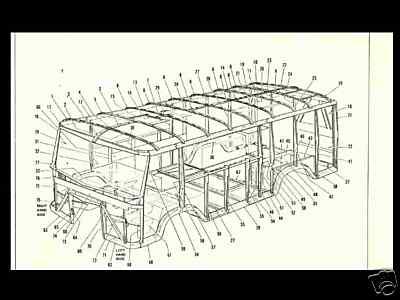 Clark cortez rv motorhome parts & tech manual 265 pgs!