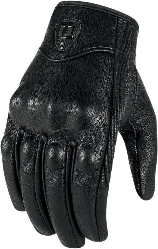 Icon pursuit touchscreen stealth leather glove 2013 motorcycle gloves