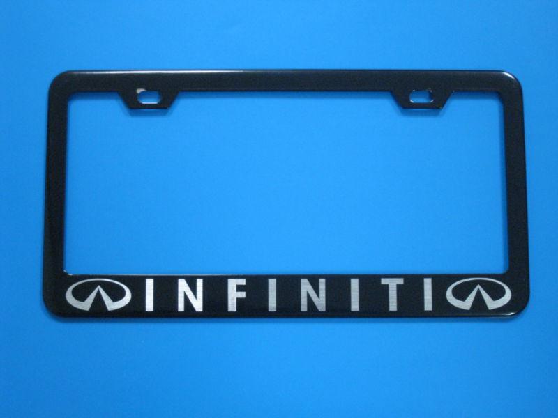 "infiniti" g35 fx35 black license frame 1pc