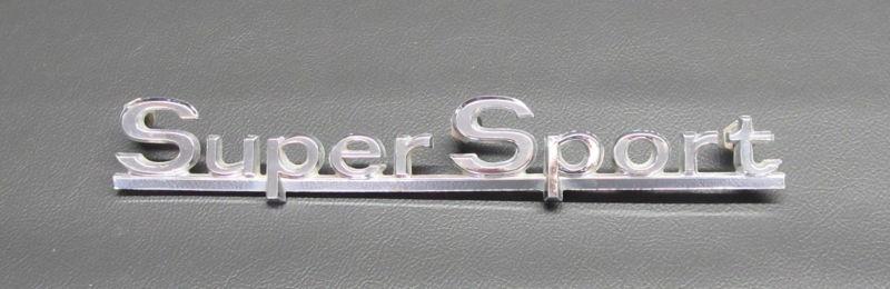 1966 chevelle malibu super sport rear qtr panel nameplate nice used free ship!!