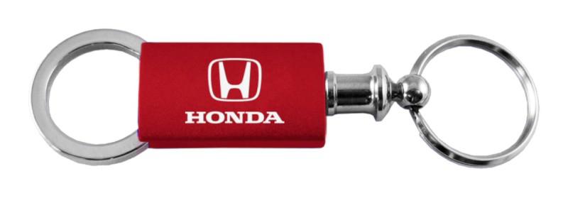 Honda red anondized aluminum valet keychain / key fob engraved in usa genuine