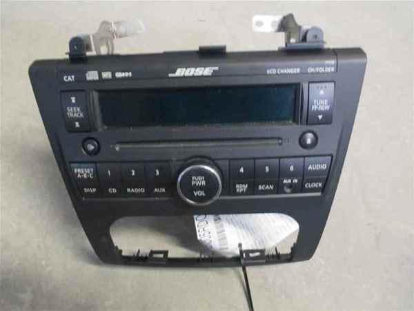 07 08 09 nissan altima 6 disc cd radio w/bezel bose oem