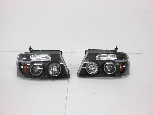 Spyder 04-08 ford f150 led projector headlight pro-yd-ff15004-hl-g2-bk