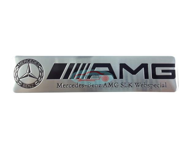 Metal rear trunk web special emblem badge sticker for amg slk slk300 slk350 55 