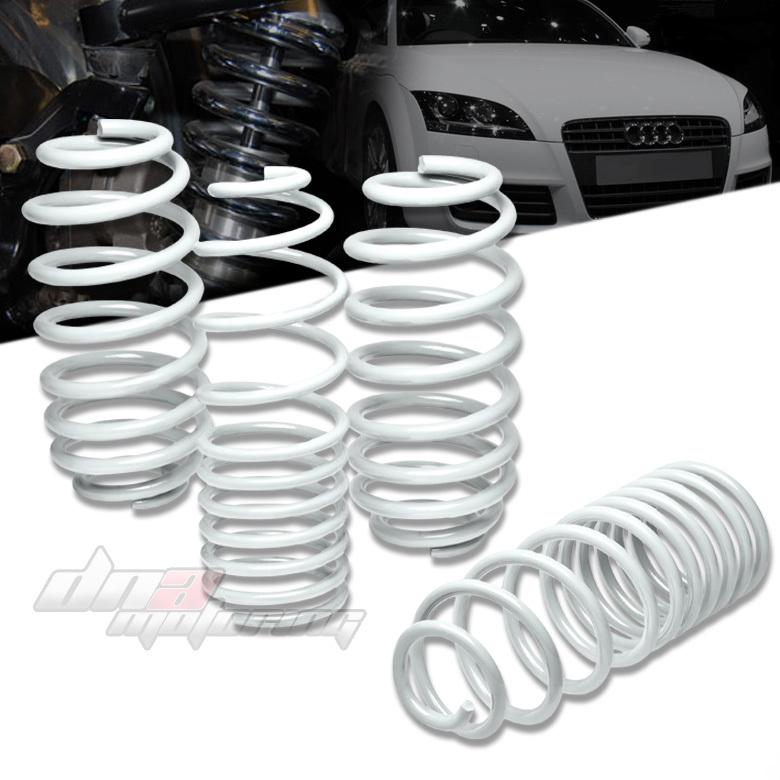 Quattro/tt 08-11 suspension white race lowering spring/springs 280f/260r(lb) 