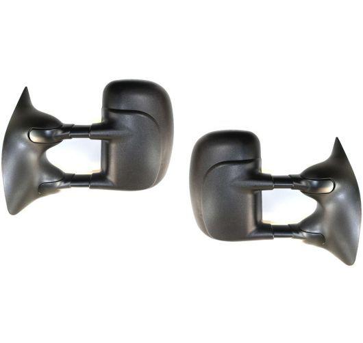 99-04 ford super duty truck towing manual side view mirror left & right pair set