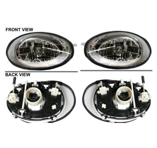 96-98 ford taurus headlights headlamps left lh & right rh pair set