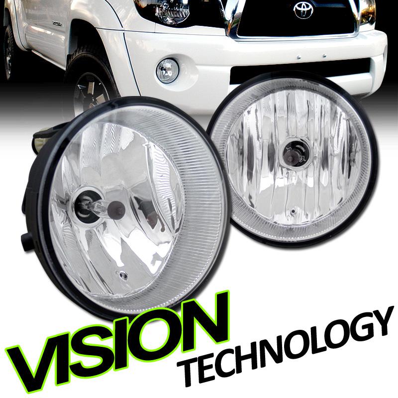 Factory clear fog lights w/ switch+bulbs+wire+relay 05-11 tacoma 04-06 solara